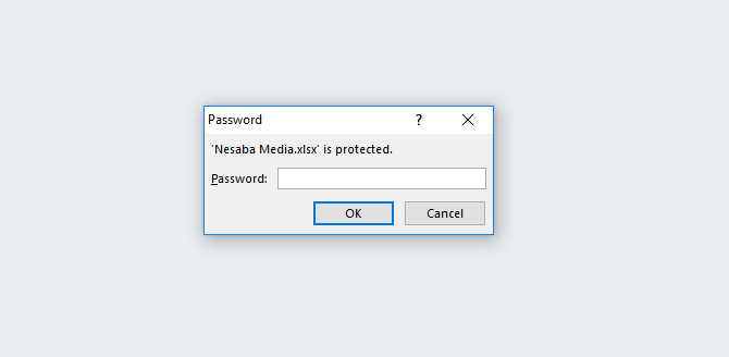 cara buka file excel 2010 yang di password manager